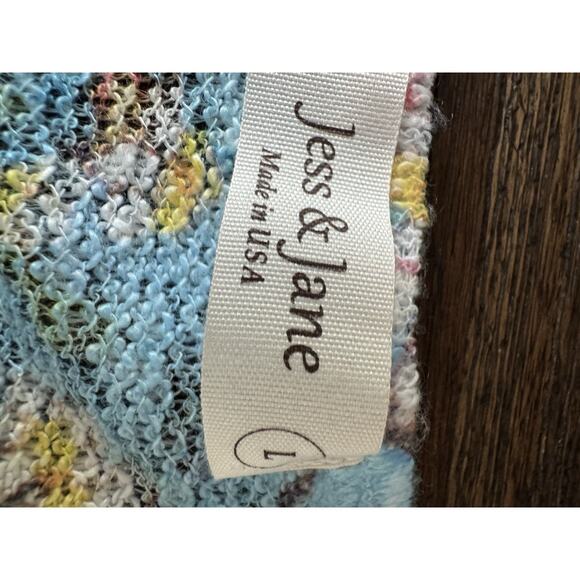 Jess & Jane Tunic Top Watercolor Soft Touch Relaxed Tank L - Picture 3 of 6